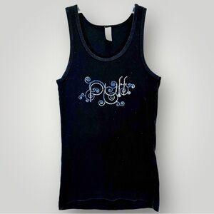 Puff Tank Bling Rhinestones Bling Stretchy Tank Top Size Medium